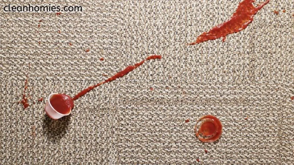 Ketchup Stains on carpet 