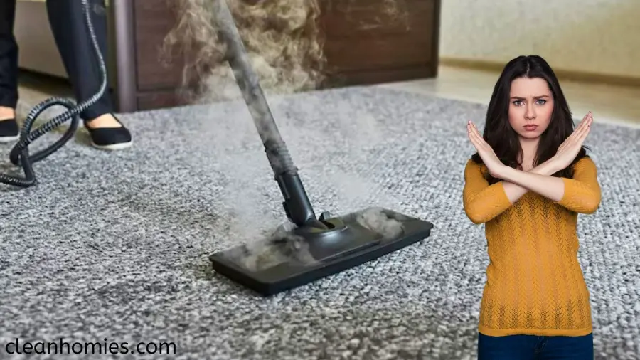 What happens if you vacuum a wet carpet