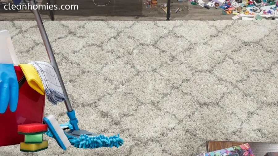 How to clean a large rug on a wood floor